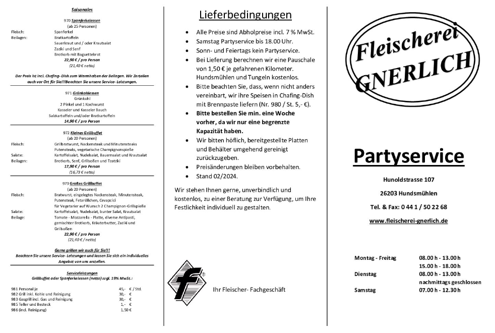 Partyservice Gnerlich
